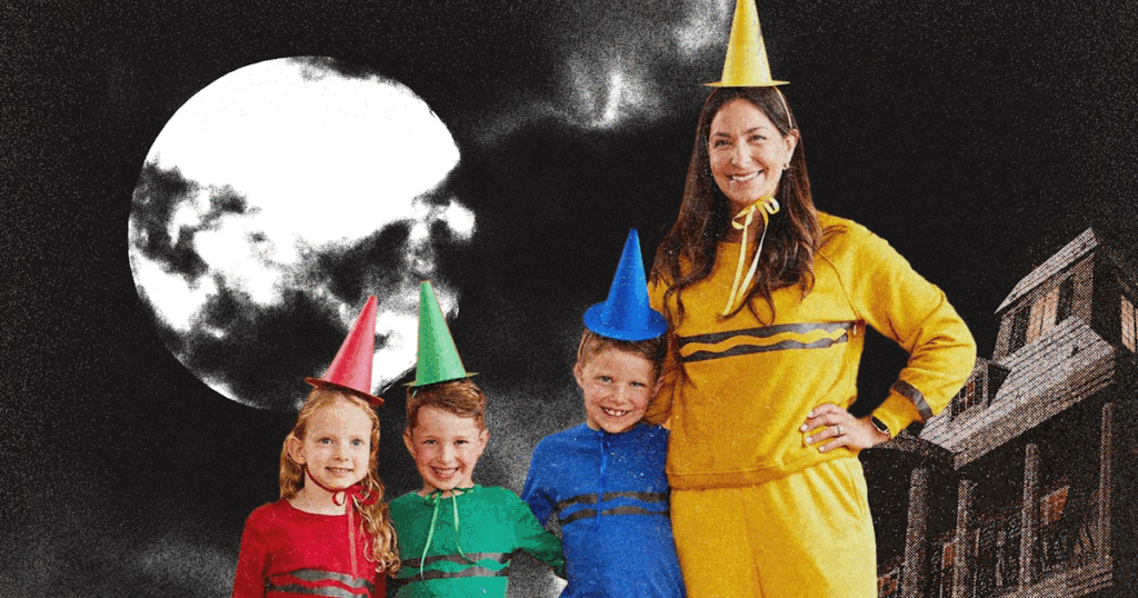 Ces costumes d'Halloween en famille à faire soi-même ne sont pas que des blagues de papa, ce sont de l'art de la performance