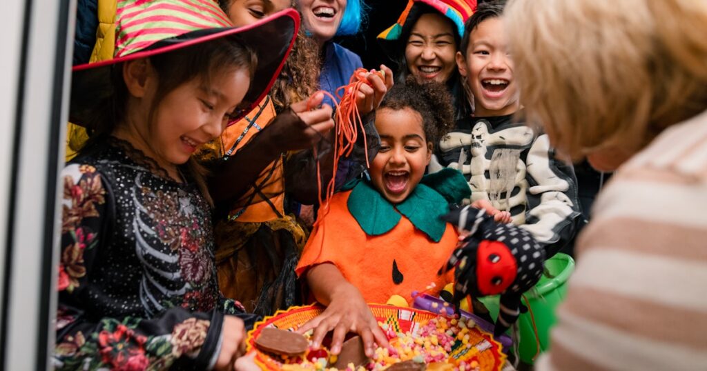 Il n'y a pas de bonbons à l'herbe dans la récolte de bonbons d'Halloween de votre enfant