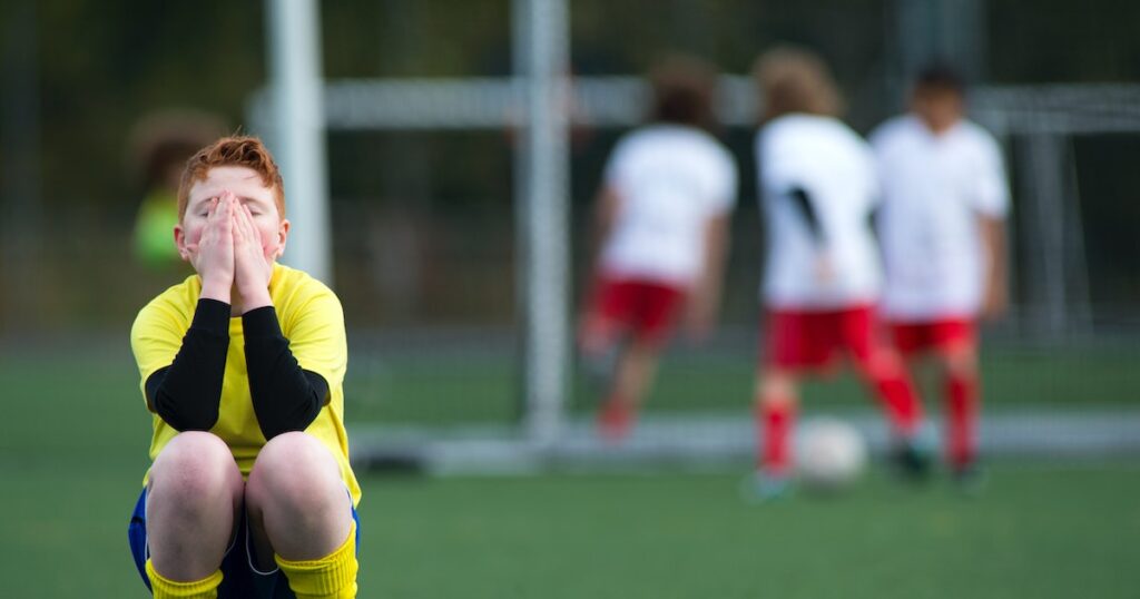 Le sport est très stressant pour les enfants – c’est un peu le problème