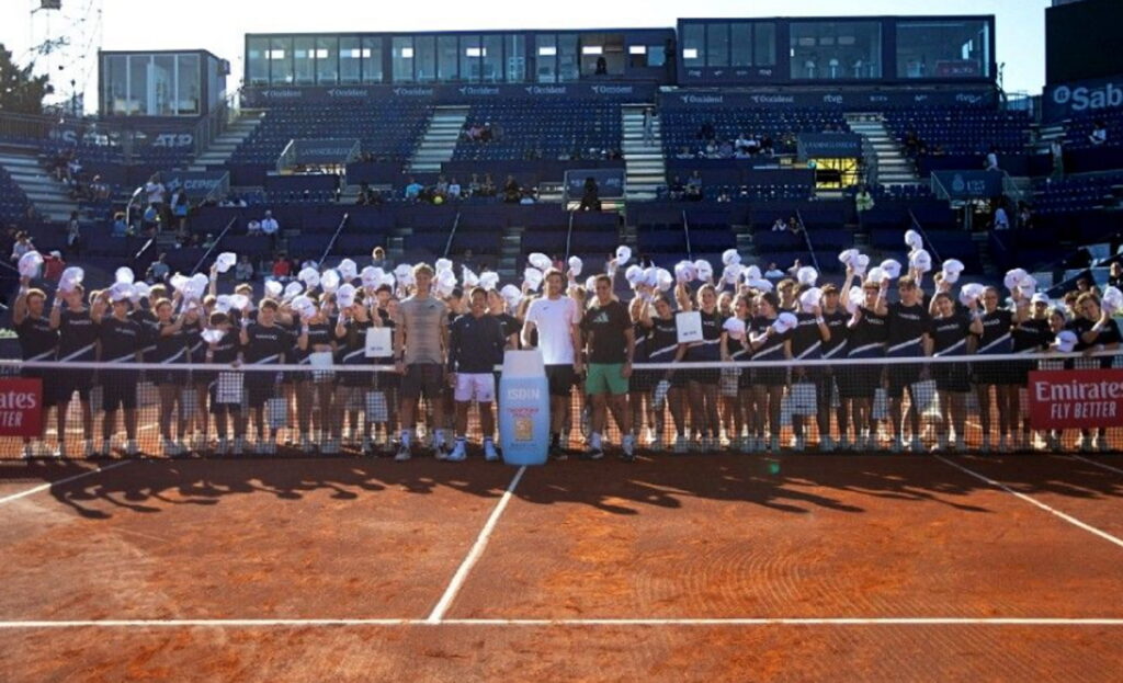 Les stars de Godó donnent une masterclass aux jeunes promesses du tennis