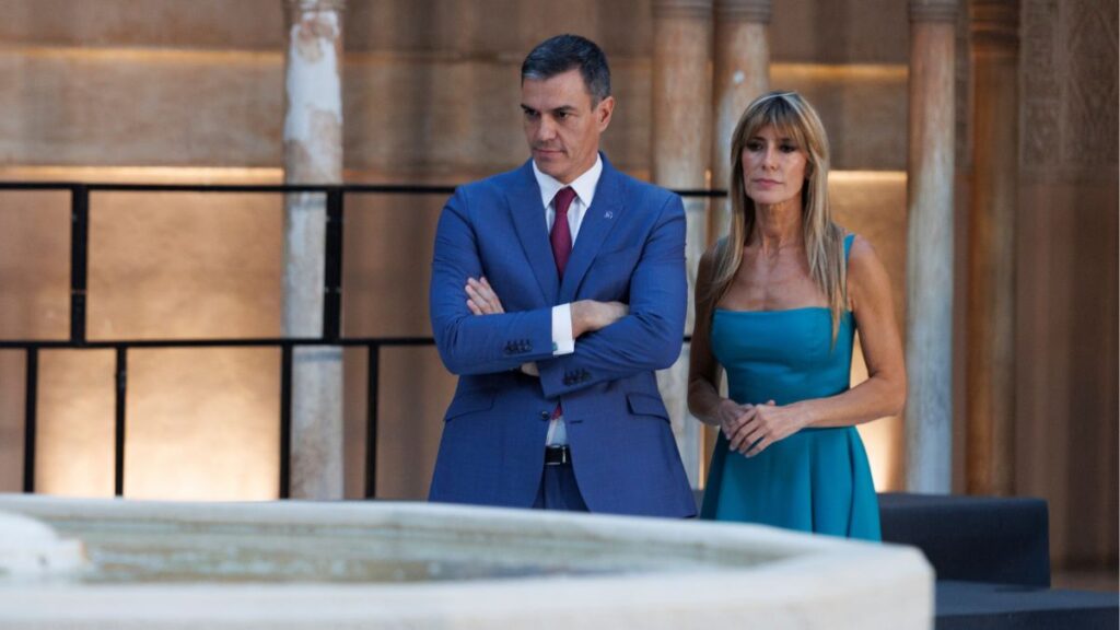 Pedro Sánchez junto a su esposa Begoña Gómez