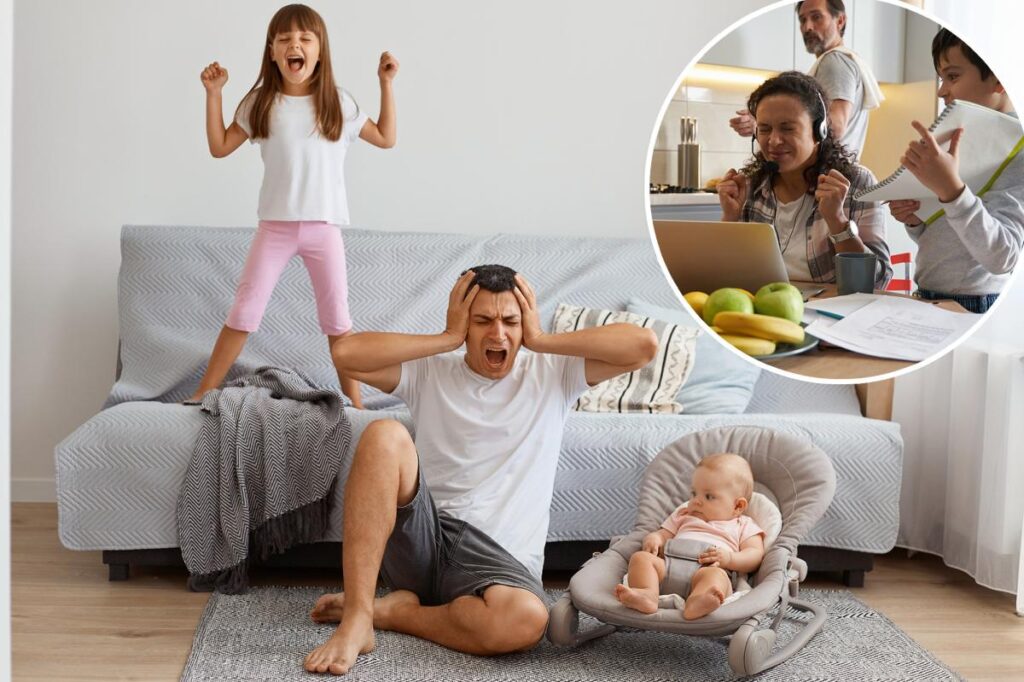 Le mari se plaint de devoir s'occuper des enfants