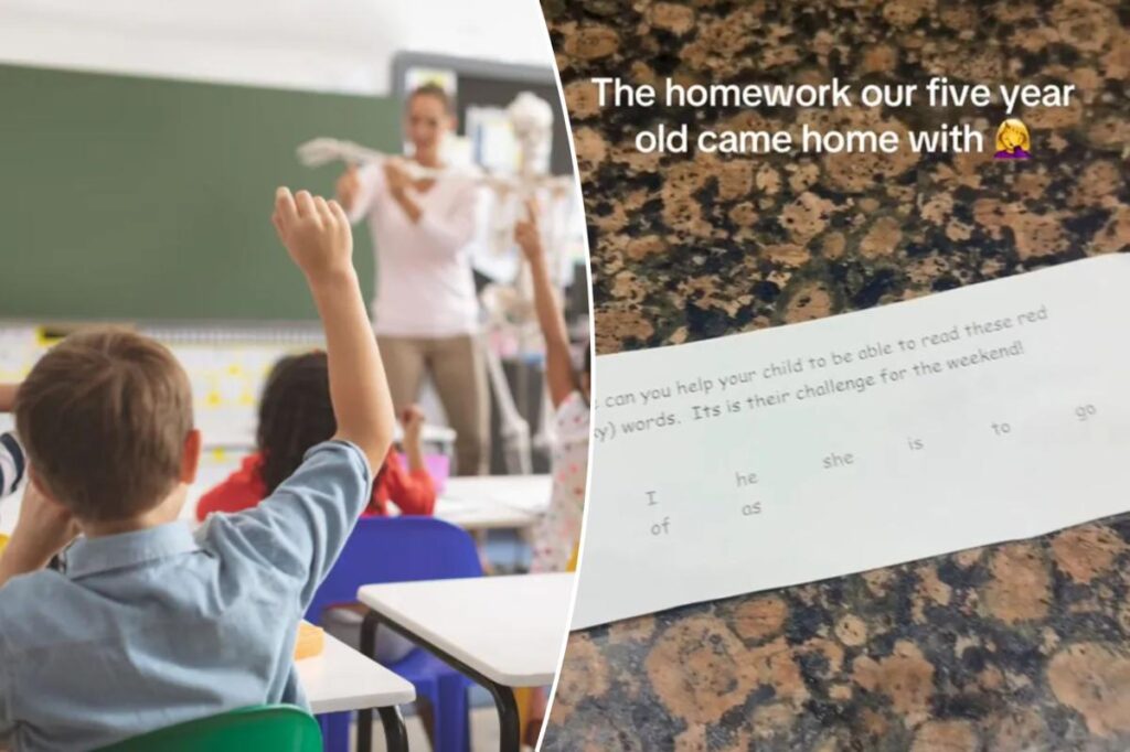 L'enseignant fait une faute de frappe sur les devoirs des élèves
