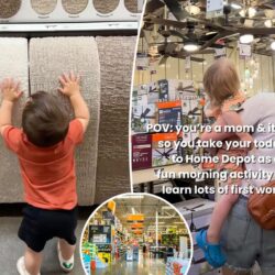 Des mamans avec des enfants en bas âge luttent contre l&rsquo;épuisement parental chez Home Depot