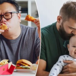 Bébé a des cuisses grasses et un ventre en gelée ? Le régime alimentaire de papa peut être à blâmer
