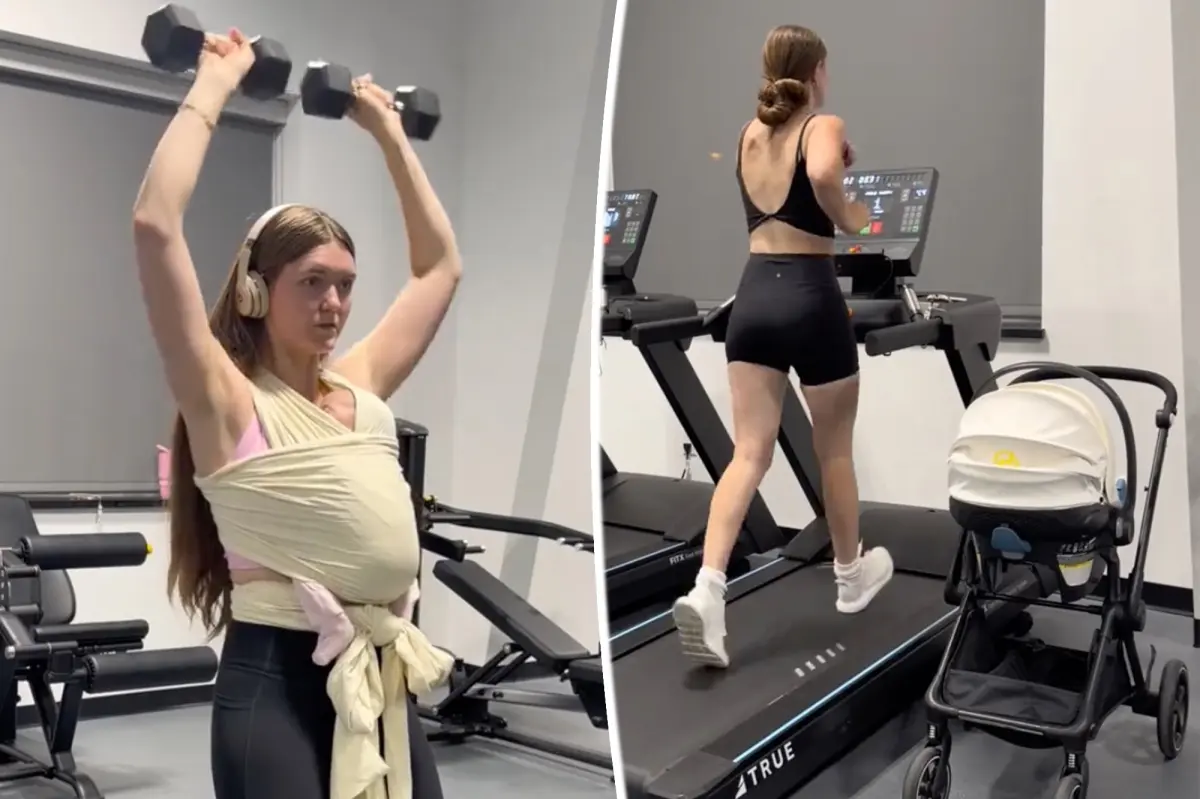 Une maman influenceuse critiquée pour avoir fait des exercices « dangereux » avec un nouveau-né