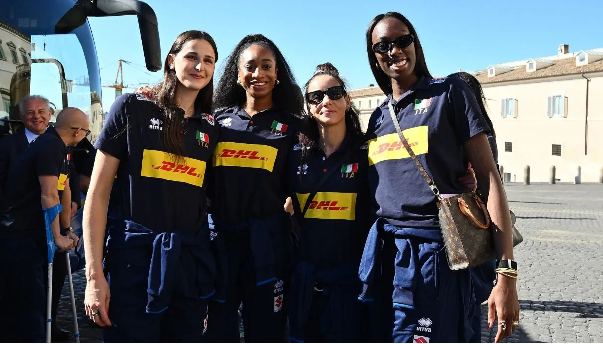 Paola Egonu et l'équipe italienne de volley-ball